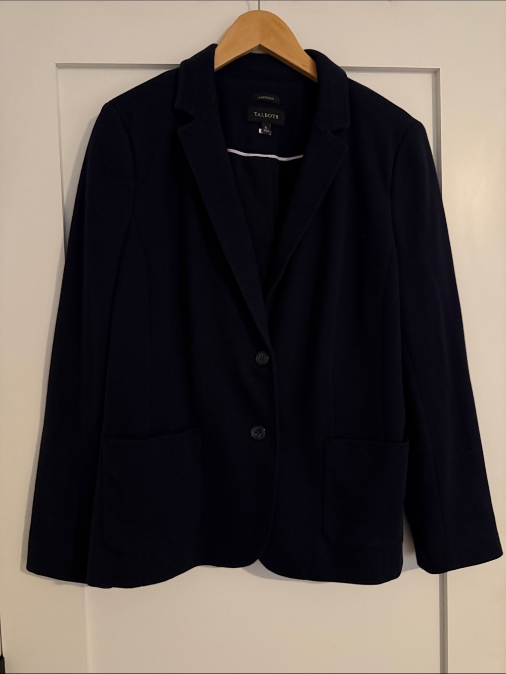 Talbots Black Blazer with Patch Pockets
